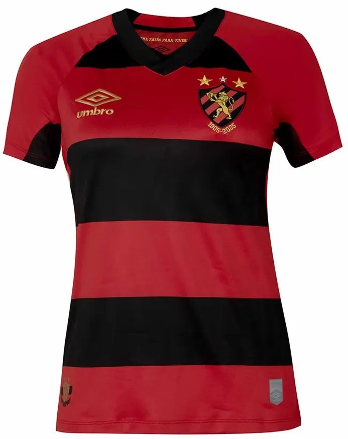 Camisa Feminina I Sport Recife 2025 Umbro oficial 